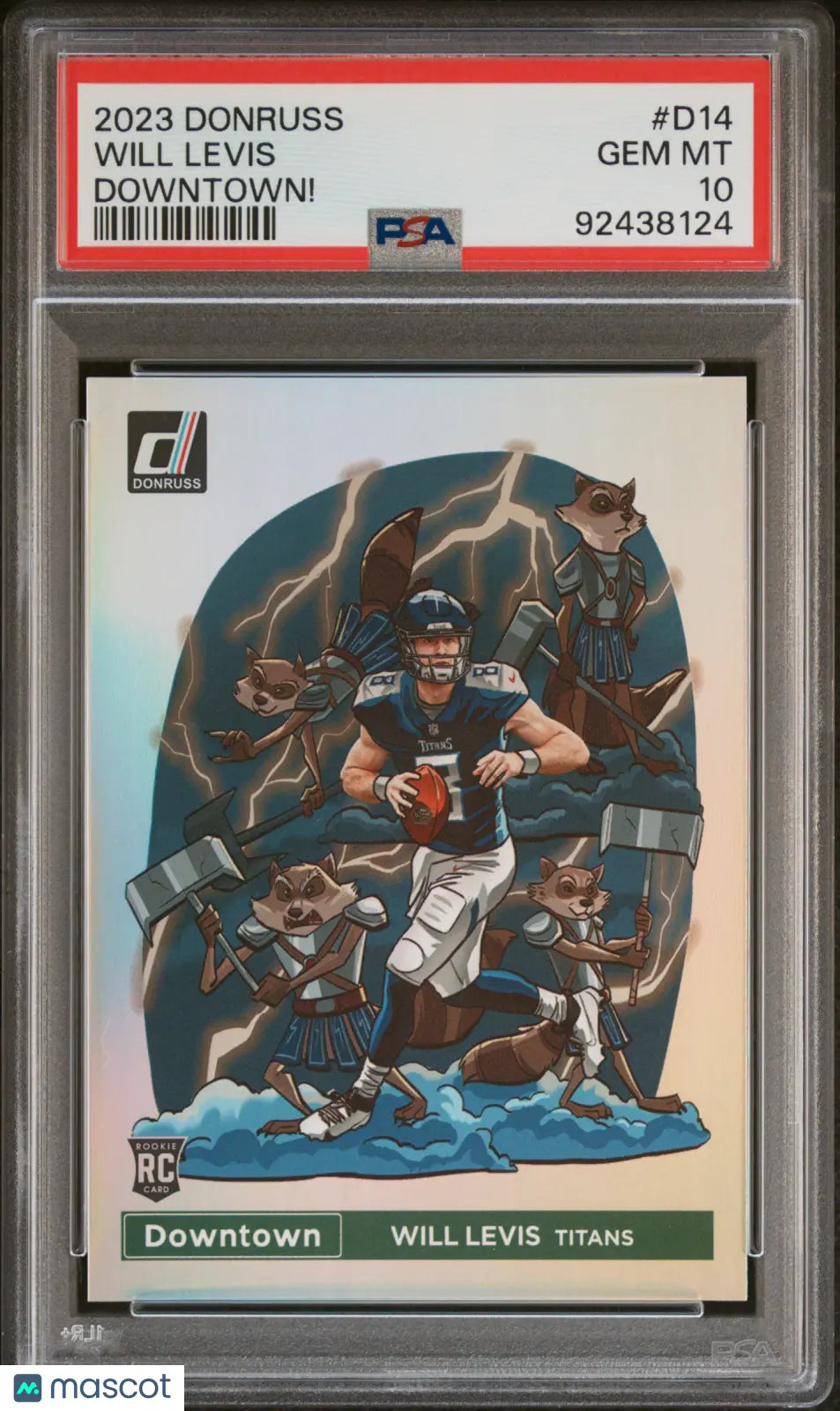 2023 Panini Donruss Downtown! Will Levis Rookie RC PSA 10