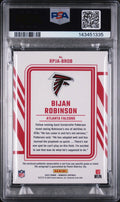 2023 Panini Donruss Rookie Phenom Jersey Autographs Bijan Robinson Auto/99 PSA10