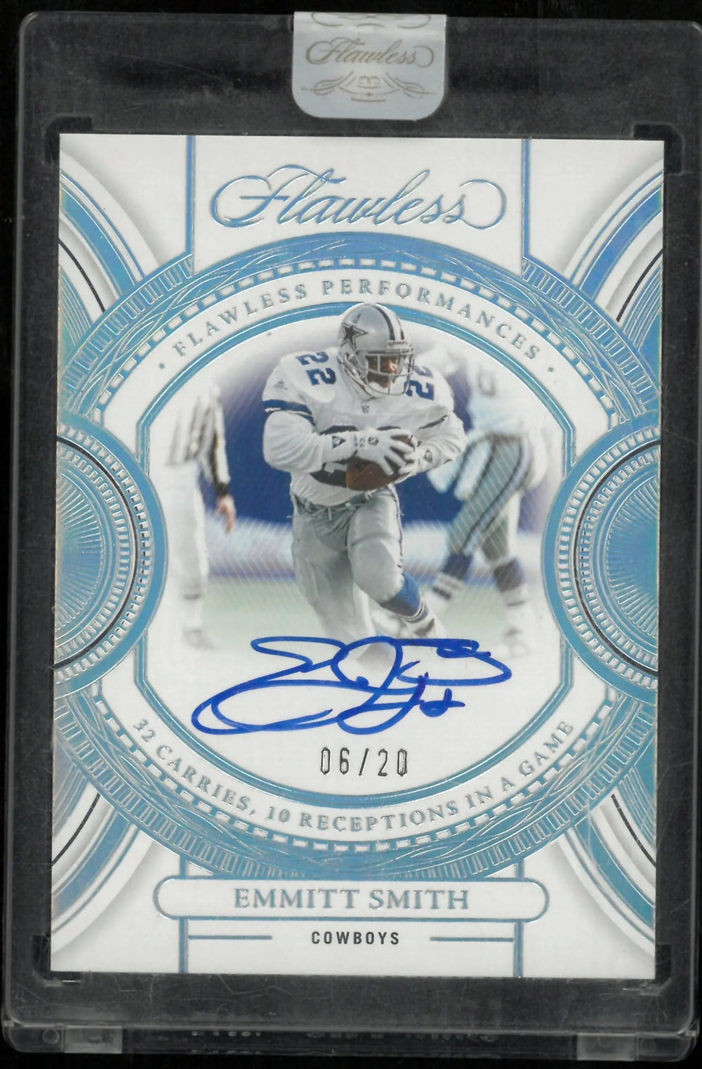 2023 Panini Flawless Performances Auto Emmitt Smith /20