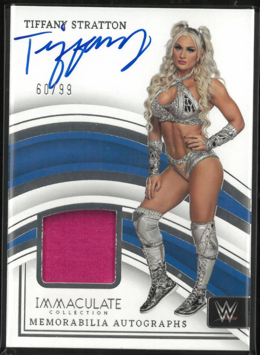 2023 Panini Immaculate Collection SmackDown Tiffany Stratton Patch Blue /99