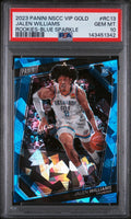 2023 Panini National Vip Gold Rookies Jalen Williams Blue Sparkle /149 RC PSA 10