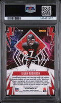 2023 Panini Phoenix Thunderbird Autograph Rookie Bijan Robinson Orange /20 PSA 9