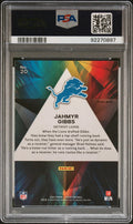 2023 Panini Prizm Prizmatic Jahmyr Gibbs RC Rookie Green PSA 10