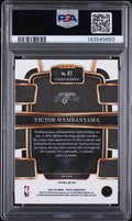 2023 Panini Select Rookie Victor Wembanyama Blue Cracked Ice RC PSA 9