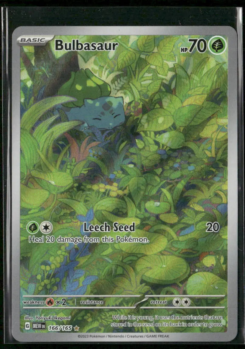 2023 Pokemon SV: 151 Illustration Rare Bulbasaur 166/165