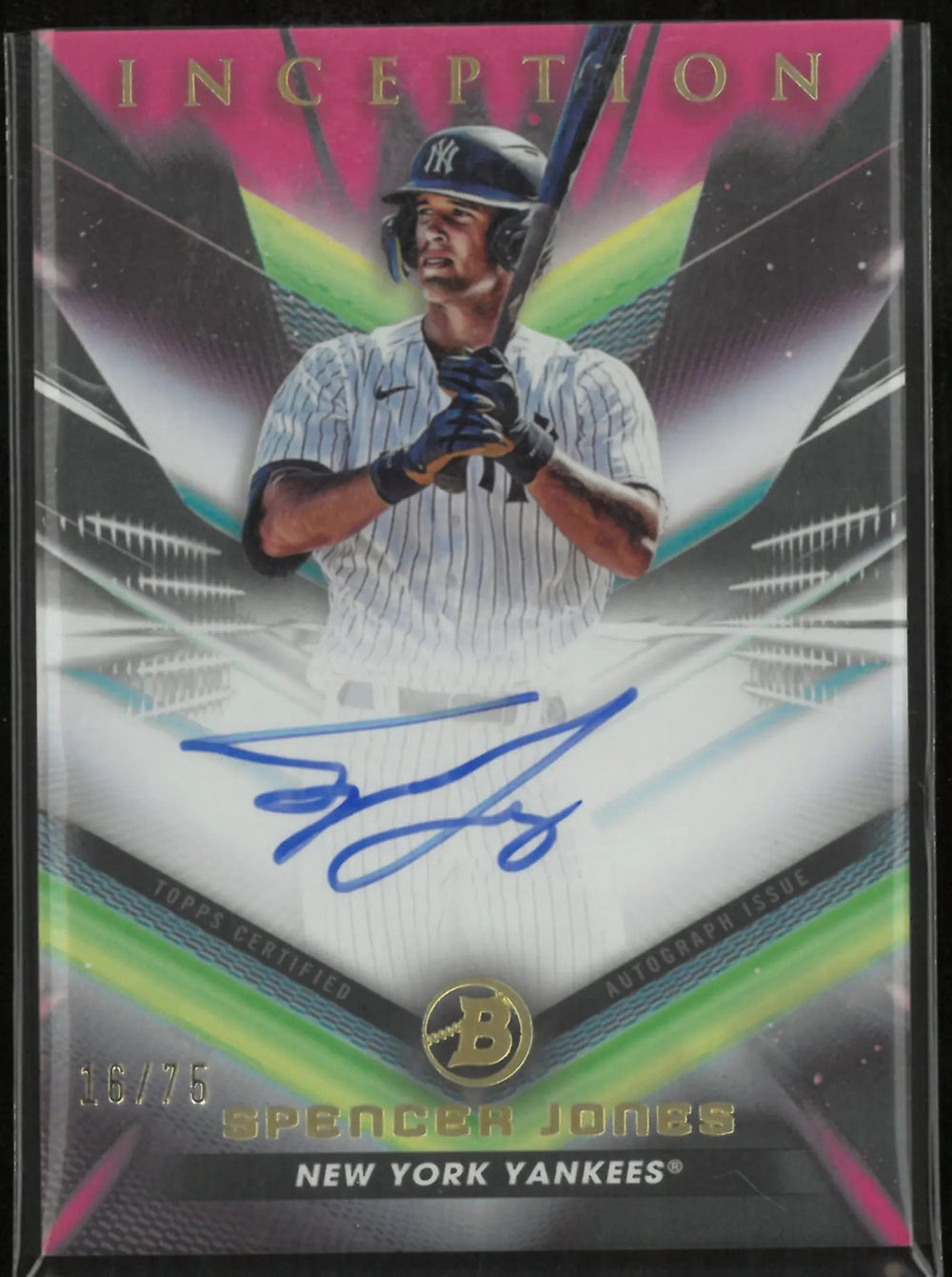 2023 Topps Bowman Inception Prospects Autograph Spencer Jones 16/75