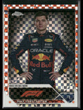 2023 Topps Chrome Formula 1 F1 Orange Checkered Flag Max Verstappen /25