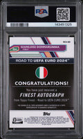 2023 Topps Finest Road To UEFA Euro 2024 Autographs Gianluigi Donnarumma PSA 10