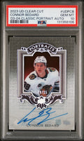 2023 UD Clear Cut 03-04 Classic Portrait Auto Connor Bedard RC Silver /35 PSA 10