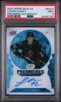 2023 Upper Deck Ice Ice Premieres Autographs Logan Cooley Auto /199 PSA 9