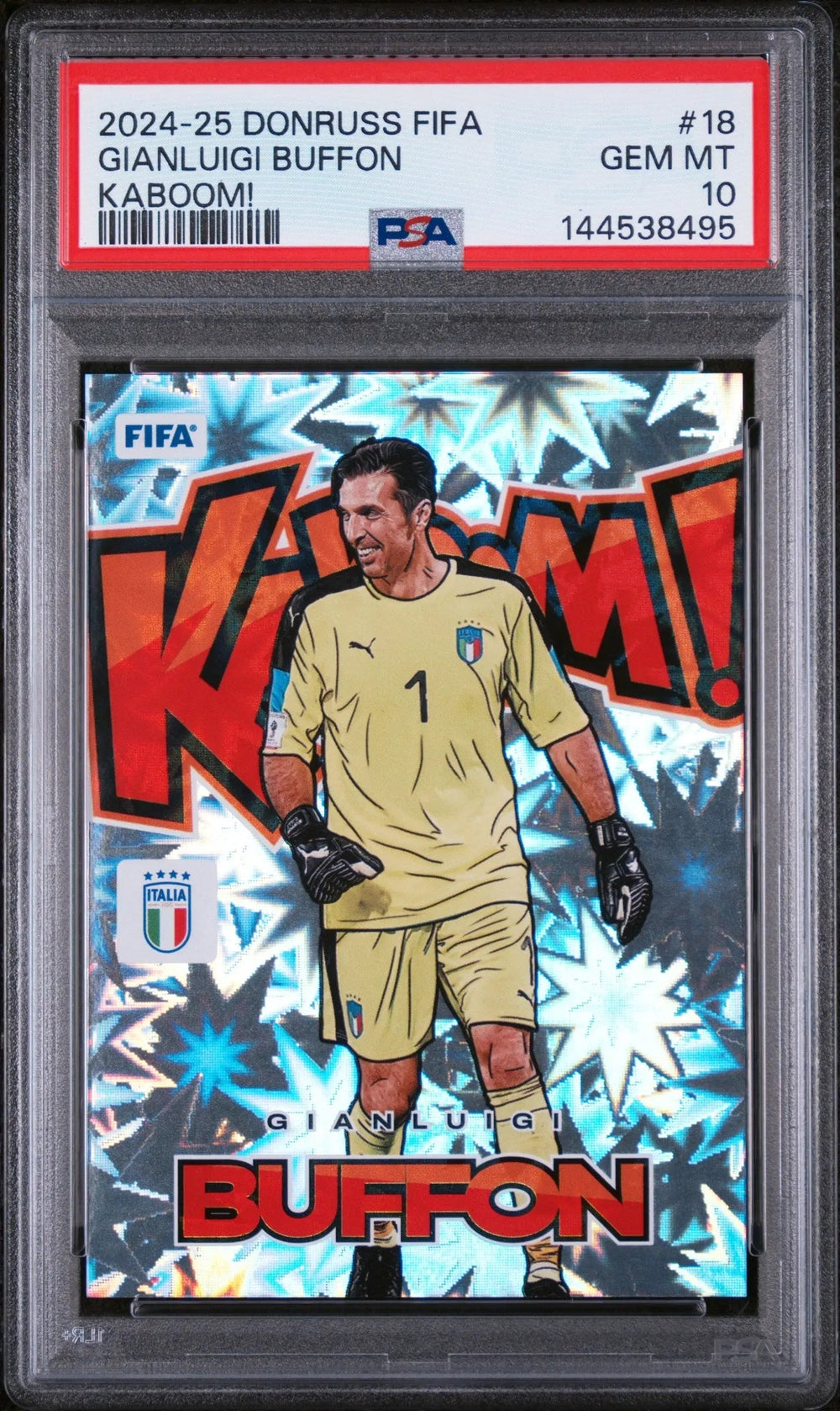 2024-25 Panini Donruss FIFA Kaboom! Gianluigi Buffon #18 PSA 10