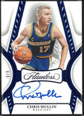 2024-25 Panini Flawless Basketball Blue Flawless Auto Chris Mullin /9