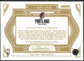 2024-25 Flawless Basketball Red Horizontal Patch Auto Donovan Clingan /15