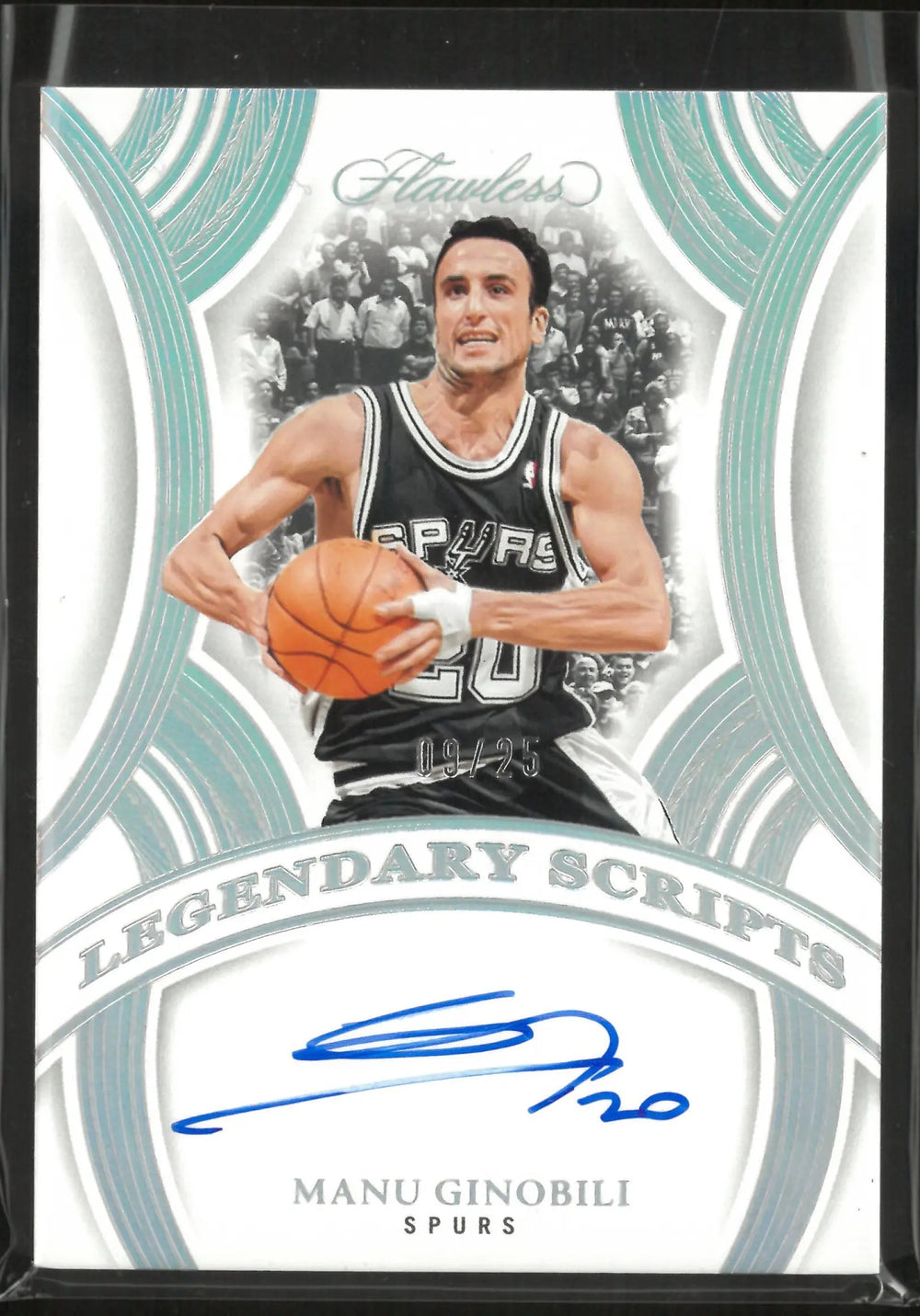 2024-25 Panini Flawless Legendary Scripts Autograph Manu Ginobili Auto /25