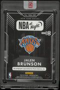 2024-25 Panini Noir NBA at Night Autograph Jalen Brunson Auto /15