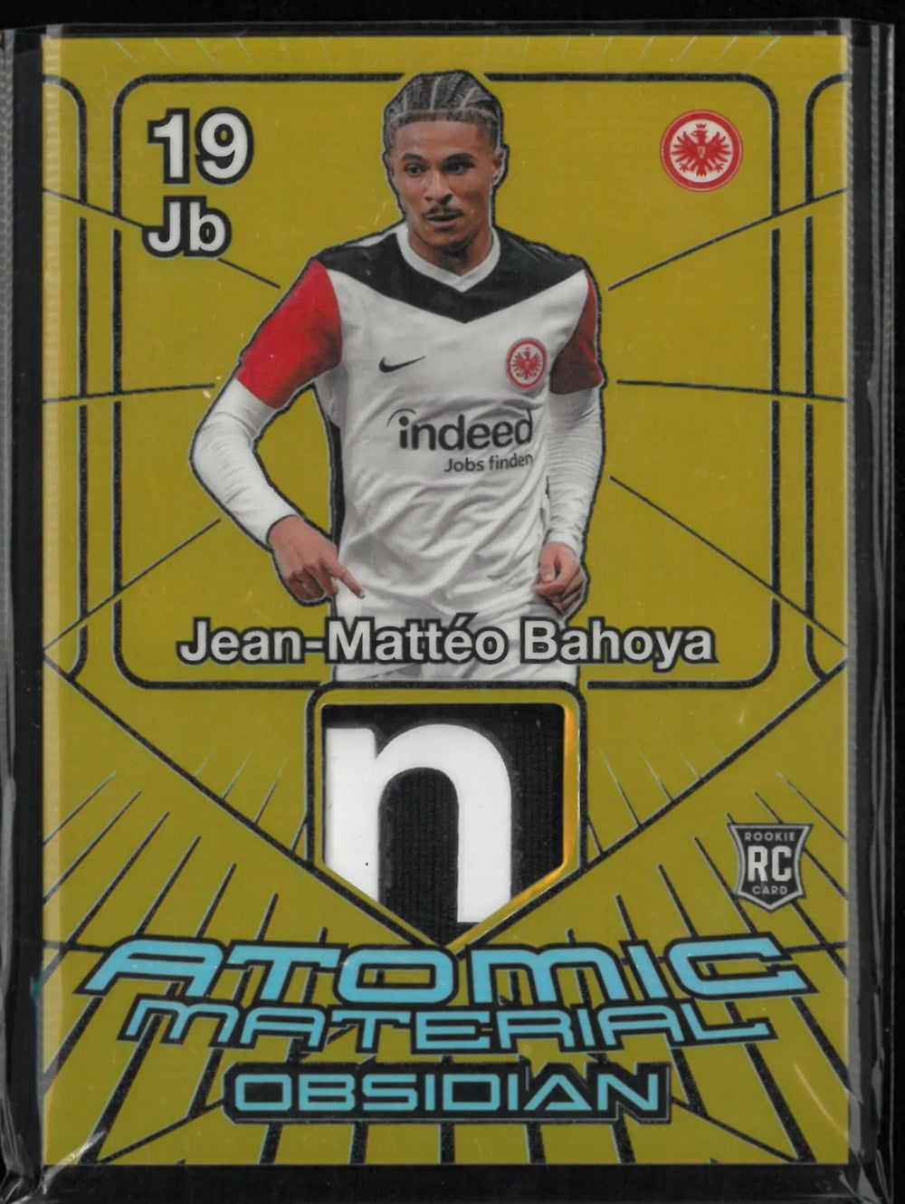 2024-25 Panini Obsidian Atomic Materials Jean-Matteo Bahoya Patch RC Rookie /10
