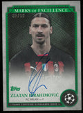 2024-25 Topps UEFA CL Zlatan Ibrahimovic Marks Of Excellence Emerald Auto /99