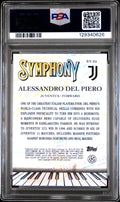 2024-25 ToppsFinest UCC Symphony Alessandro Del Piero Orange Refractor/25 PSA 10