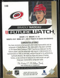 2024-25 UD SP Authentic Future Watch Rookie Patch Autograph Bradly Nadeau/100 RC