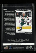 2024-25 Upper Deck Exquisite Autograph Patch Kirill Kaprizov Auto /25