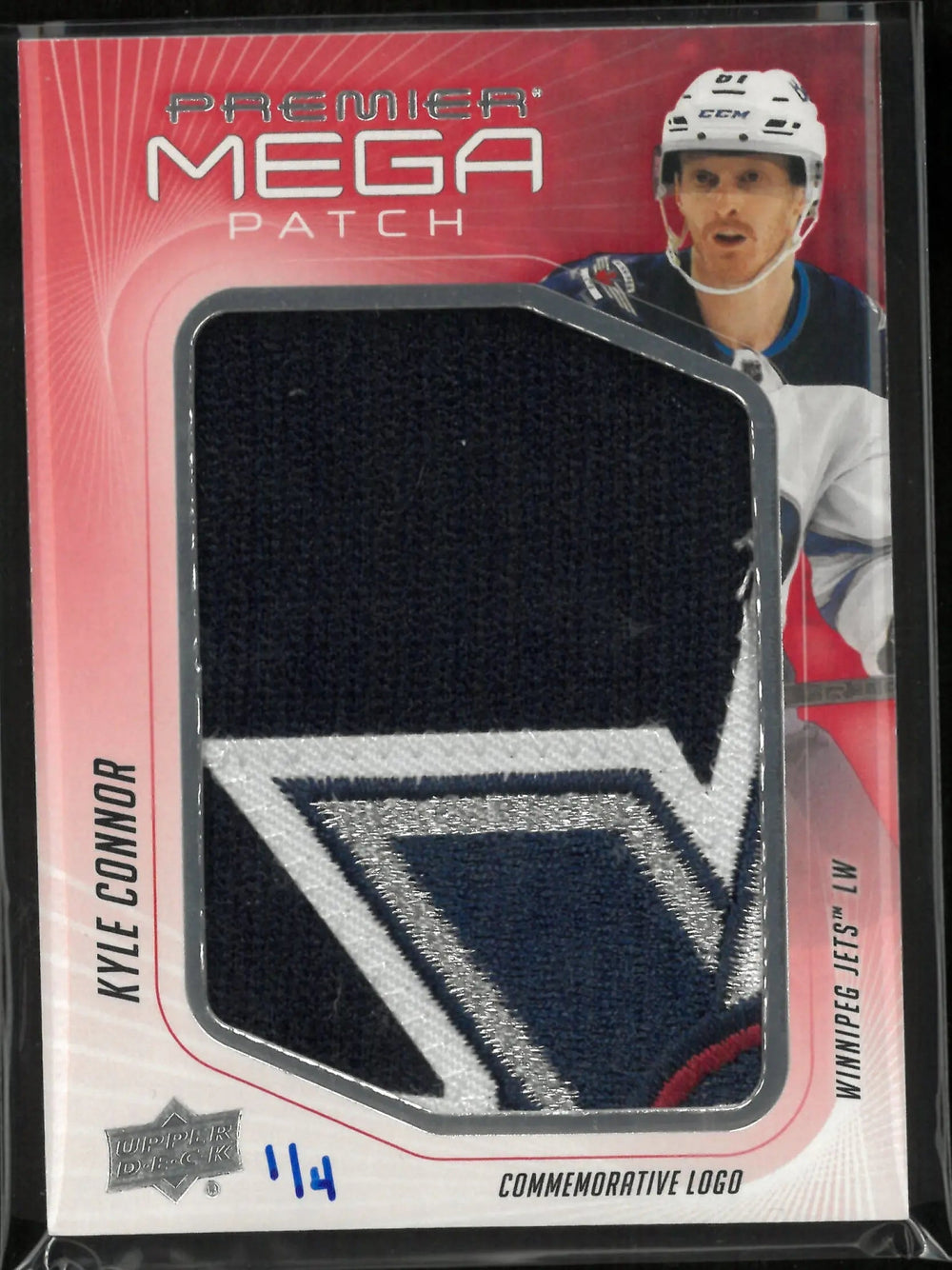 2024-25 Upper Deck Premier Commemorative Logo Mega Patch Kyle Connor 1/4
