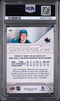 2024-25 Upper Deck Series 2 Macklin Celebrini Young Guns RC Rookie #451 PSA 9