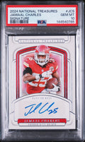 2024 Panini National Treasures Signatures Jamaal Charles #JCS /99 PSA 10