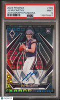 2024 Panini Phoenix JJ Mccarthy #185 Autograph Pandora PSA 9