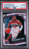 2024 Panini Prizm Black Cherry Blossom Alexandre Sarr RC /20 PSA 10