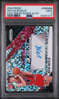 2024 Panini Prizm Fast Break Rookie Autographs Matas Buzelis Auto RC PSA 9