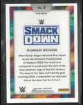 2024 Panini Prizm WWE Roman Reigns Black Color Blast