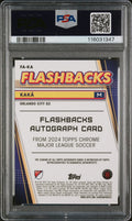 2024 Topps Chrome MLS MLS Flashbacks Autographs Kaka #FAKA BLK Ref 05/10 PSA 9