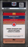 2024 Topps Chrome Mcdonald's All American Morgan Cheli Gold Refractor /50 PSA 10