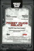 2024 Topps Finest F1 Duos Relics Max Verstappen/ Segio Perez Patch /50 Green
