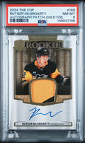 2024 UD The Cup Rutger McGroarty RC Rookie Patch Auto Gold Foil PSA 8 /24