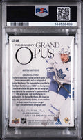 2024 Upper Deck Premier Grand Opus Relics Patch Auto Auston Matthews /15 PSA 8