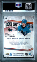 2024 Upper Deck Rookie Debut Macklin Celebrini Variation Red RC PSA 10