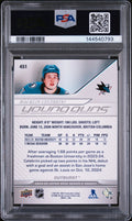 2024 Upper Deck Series 2 Outburst Young Guns RC Macklin Celebrini PSA 9