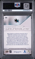 2024 Upper Deck Series 2 Young Guns Rookie Celebrini/Smith Deluxe /250 RC PSA 9