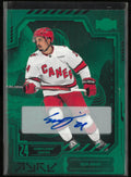 2025-26 Metal Universe Hockey Seth Jarvis Green Autograph Auto /10