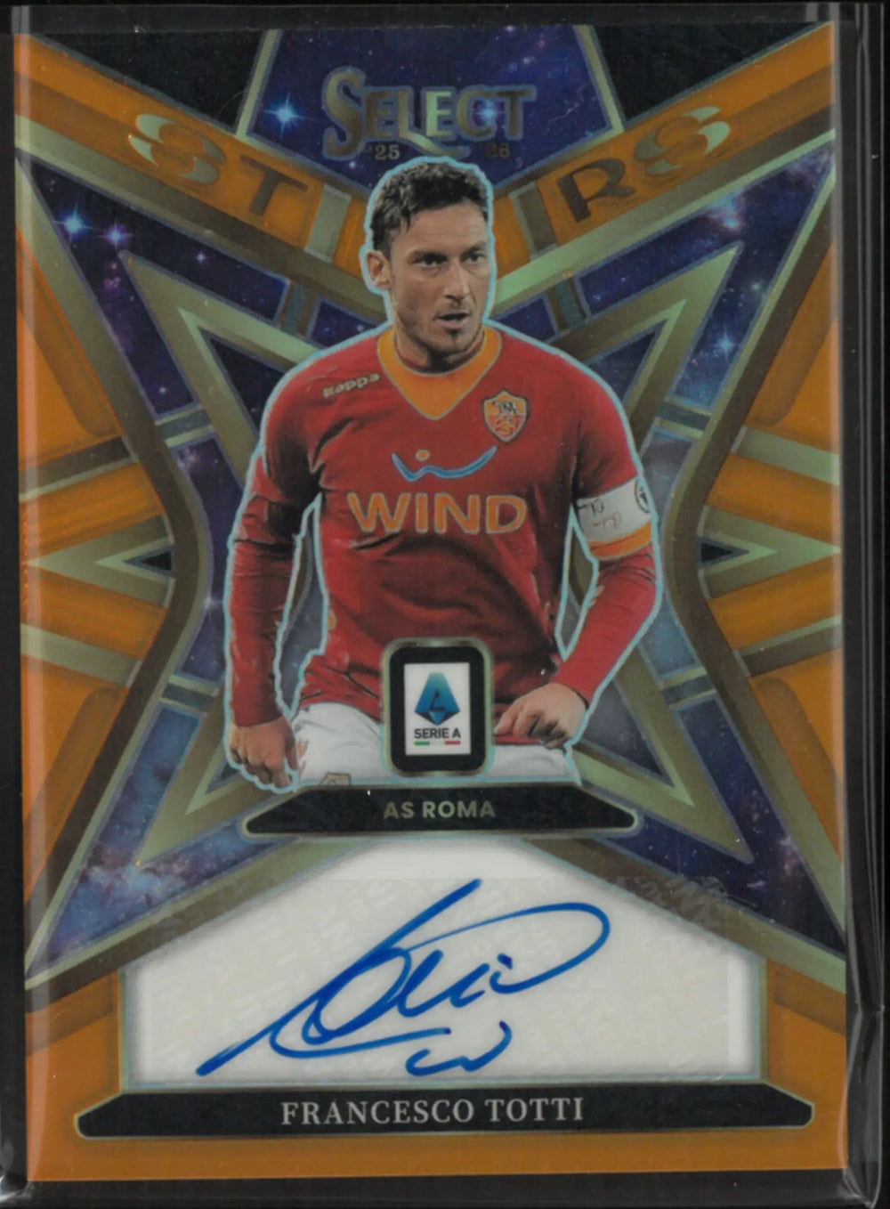 2025-26 Panini Select Serie A Autograph Stars Francesco Totti Auto Orange /49