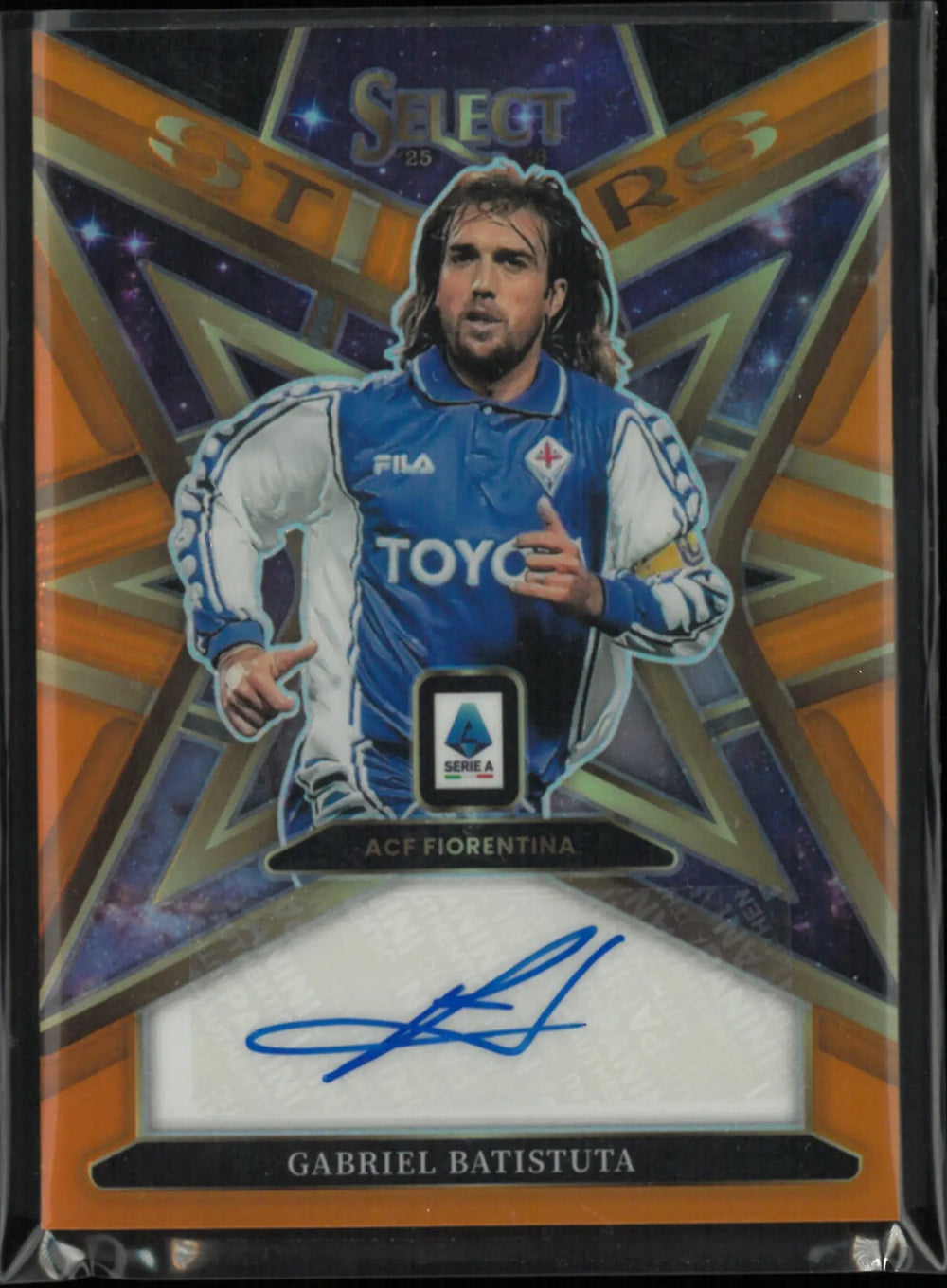 2025-26 Panini Select Stars Gabriel Batistuta Autograph Auto Orange /25