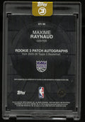 2025-26 Topps 3 Rookie 3 Patch Autograph Maxime Raynaud Auto Orange /25