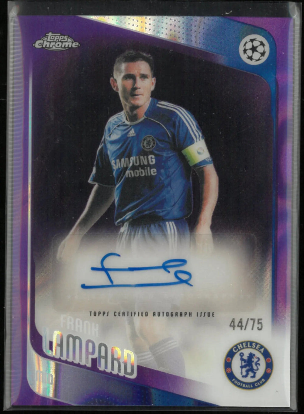 2025/26 Topps Chrome UEFA Club Competitions Autograph Frank Lampard Purple /75