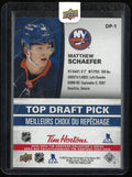 2025-26 UD Tim Hortons Matthew Schaefer Top Draft Pick RC Rookie #DP-1
