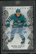 2025-26 Upper Deck Artifacts Black Auto Macklin Celebrini Autograph Auto /5