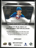 2025-26 Upper Deck MVP Copper Script Rookie Matthew Schaefer RC