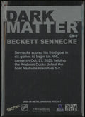 2025-26 Upper Deck Metal Universe Dark Matter Beckett Sennecke