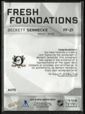 2025-26 Upper Deck Metal Universe Fresh Foundations Beckett Sennecke Autograph