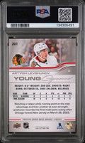 2025-26 Upper Deck Series 1 Young Guns RC Artyom Levshunov #201 PSA 10